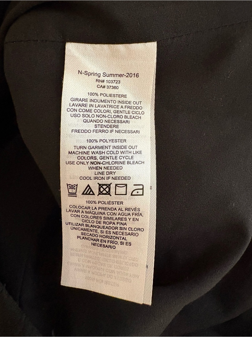 Armani Exchange Black Textured Sleeveless Crew Tank - Picture 3 of 4
